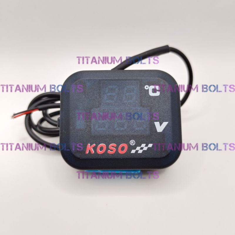 Jual Voltmeter Koso 3 In 1 USB Port Volt Meter Koso Original Shopee