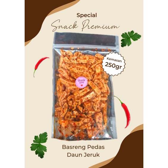 

Basreng pedas daun jeruk