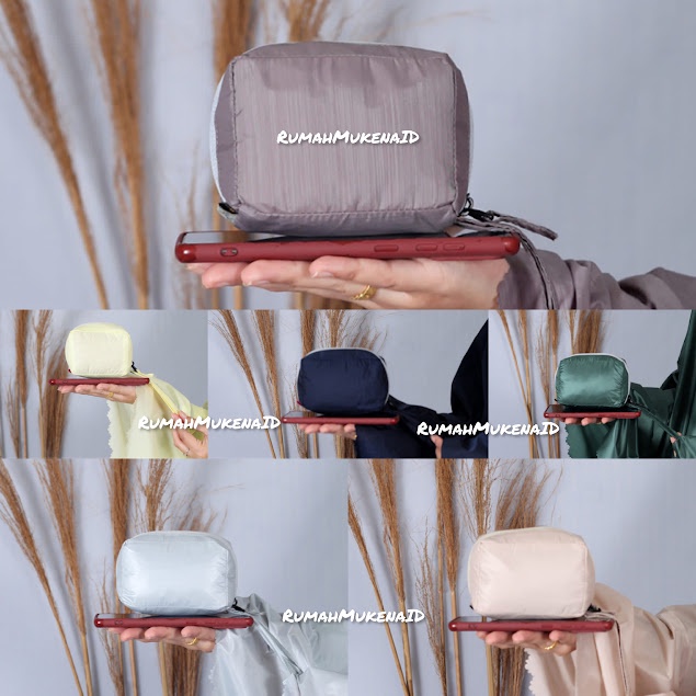 MUKENA TRAVEL MINI Premium Mukena Parasut Korea