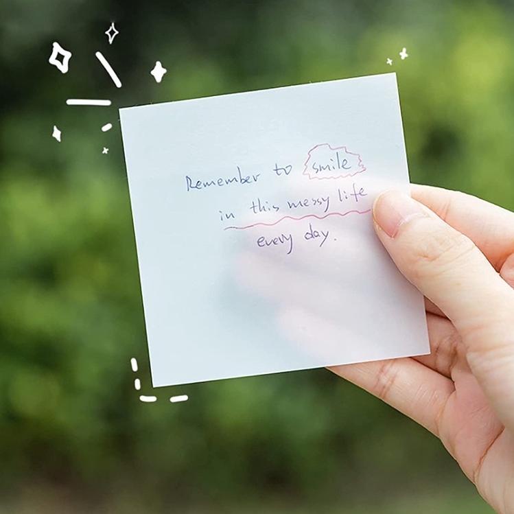 

➷ Sticky Note Transparan / Memopad Catatan Tempel / Sticky Notes Anti Air ↣