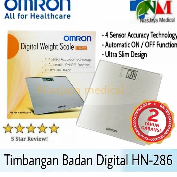 TIMBANGAN OMRON HN 286 SILVER/OMRON HN-286 TIMBANGAN BADAN DIGITAL FG546DFFDG