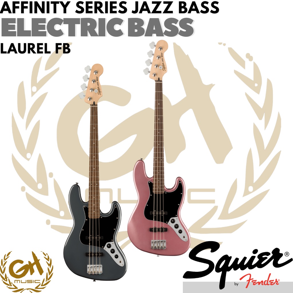 Jual Squier Affinity Series Jazz Bass Guitar, Laurel FB - Bass Elektrik ...