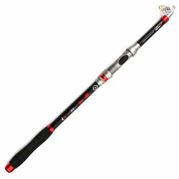 GS7i Jw Joran Pancing Antena Portable Spinning Rod Carbon Fiber Telescopic 3.0m Zh05 Hitam Ori-YA