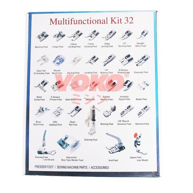 Sepatu Set 32 Pcs Set Mesin Jahit Portable