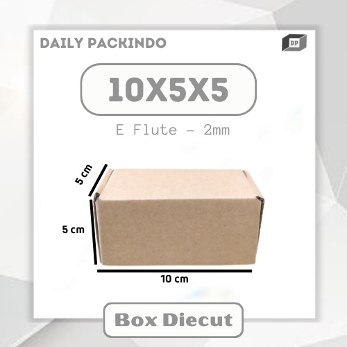 

Kardus/Dus/Box Roti Bakar/Kue/Dll Ukuran 10X5X5 Cm Diecut Kiri kanan