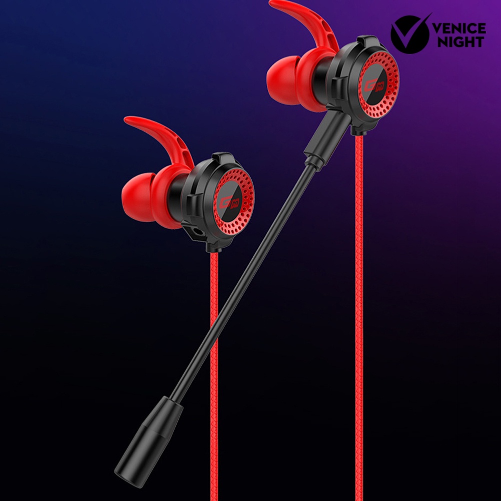 (VNEP) (Berkabel) G11 3.5mm In-Ear Earphone Noise Reduction Gaming Headset dengan Mikrofon