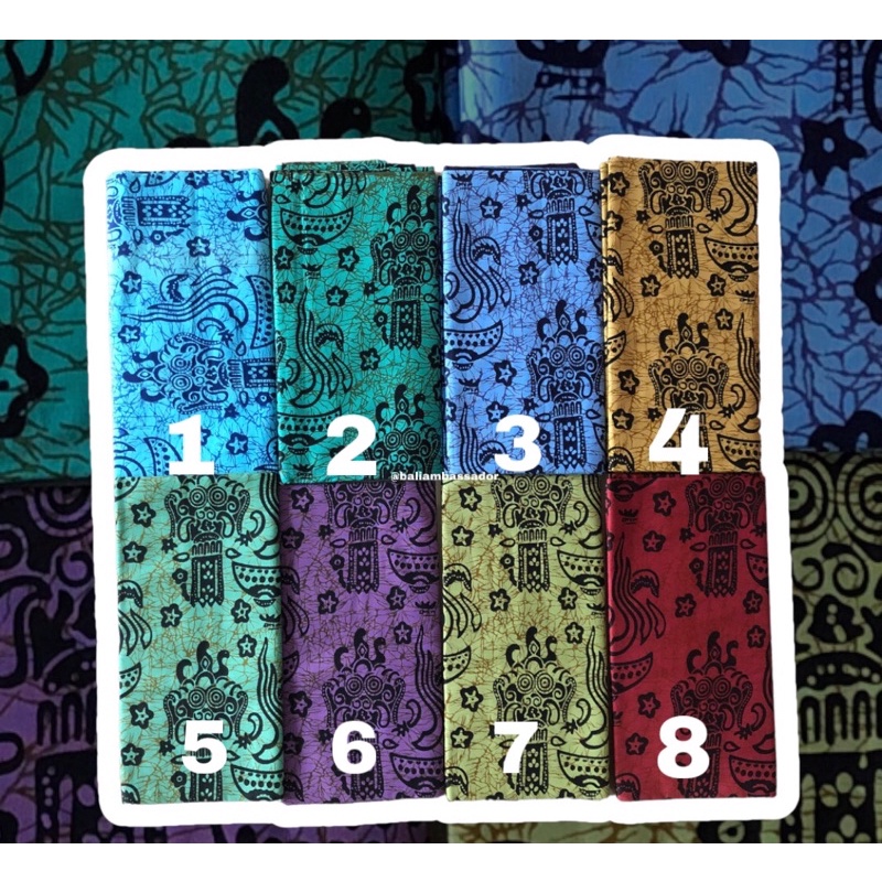KAIN BATIK MOTIF BARONG BALI