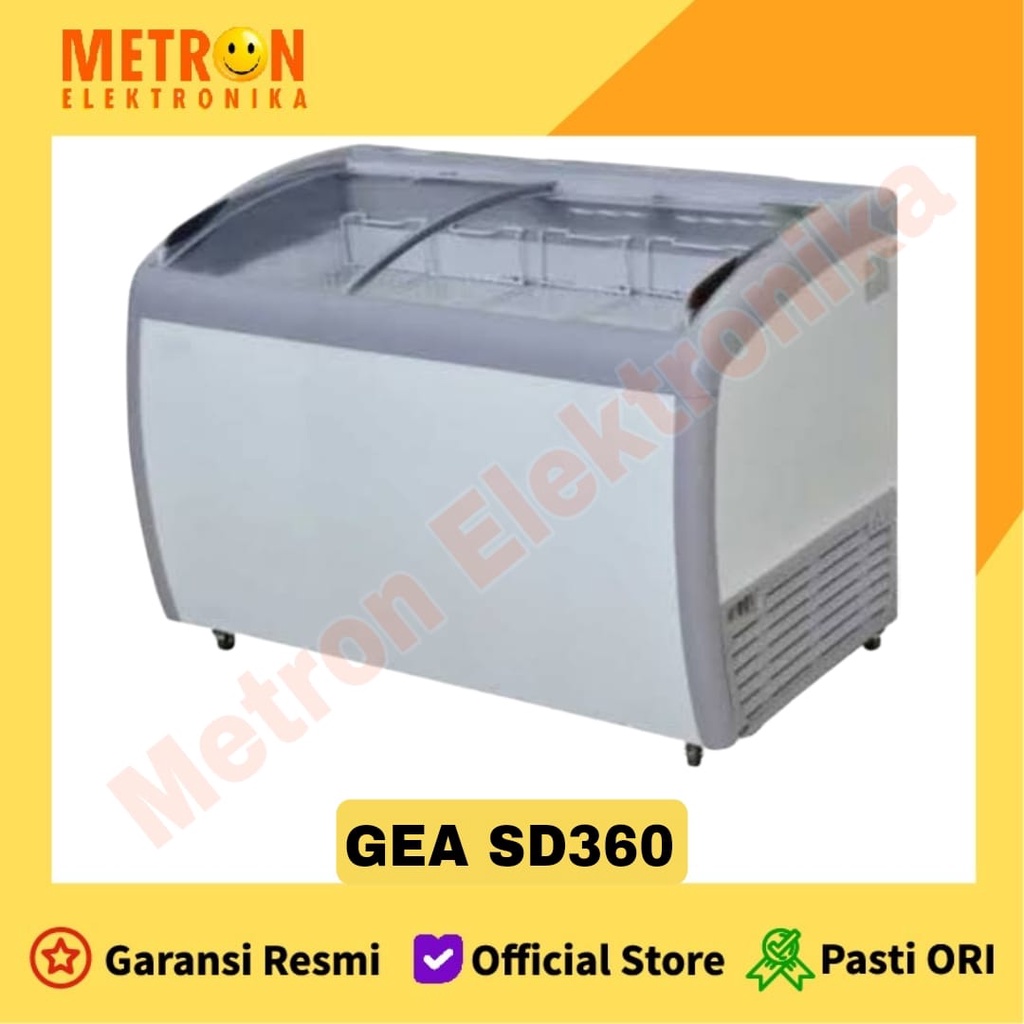 GEA SD 360 BY - SLIDING CURVE GLASS FREEZER 360 LITER / SD360BY