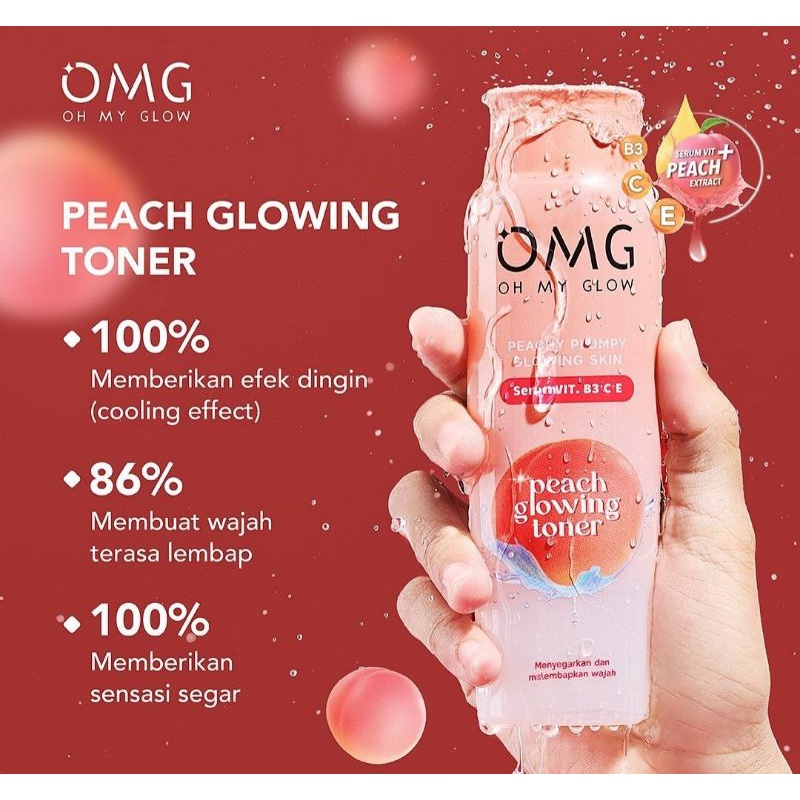 OMG Oh My Glam Peach Glowing Toner/Toner
