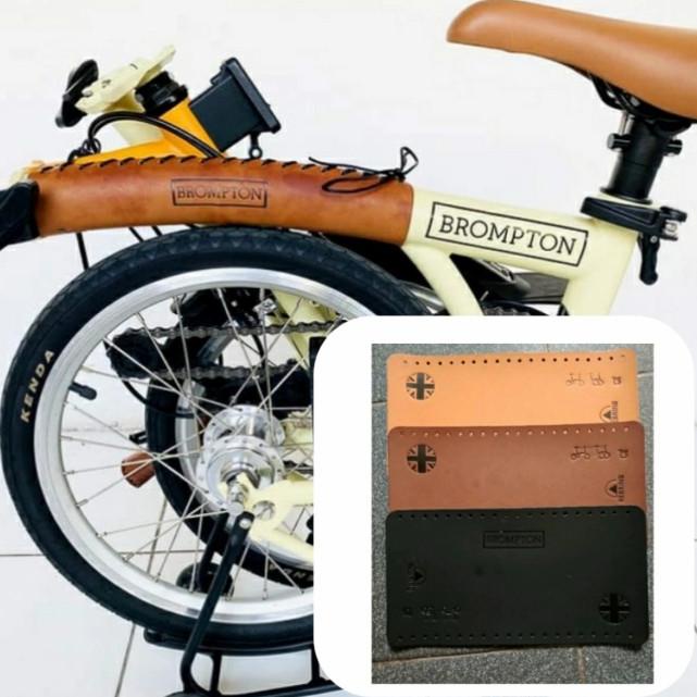 AKSESORIS SEPEDA/COVER FRAME BROMPTON HEBRING-COKLAT - coklat tua