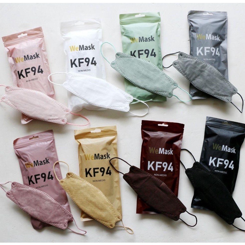 masker kf94 3d korea mouson tiedie galxy warna tali senada isi 10pcs