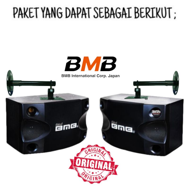 Paket Karaoke Speaker BMB CS 252V System Bluetooth Upgrade Ampli Mixer