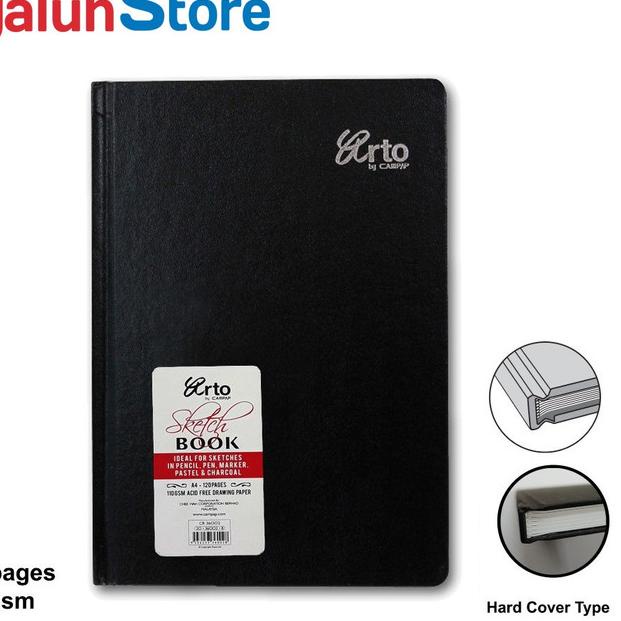 

Arto Sketch Book / Sketsa / Buku Gambar A4 Hard Cover 120 sheets