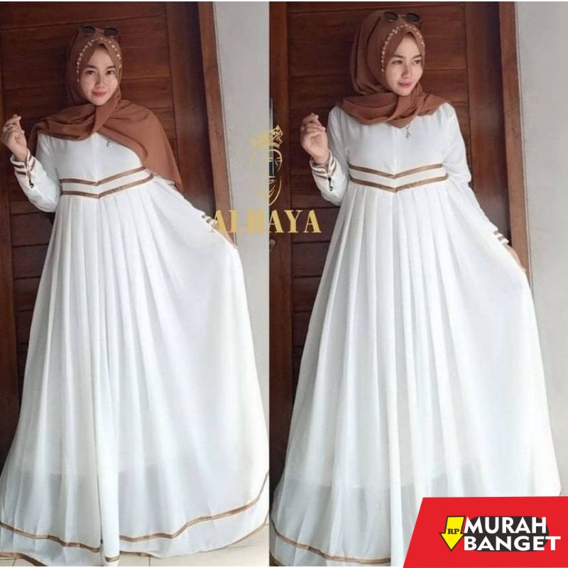 model gamis kombinasi polos terbaru 2022 gamis terbaru / gamis remaja / gamis putih / gamis hitam / 