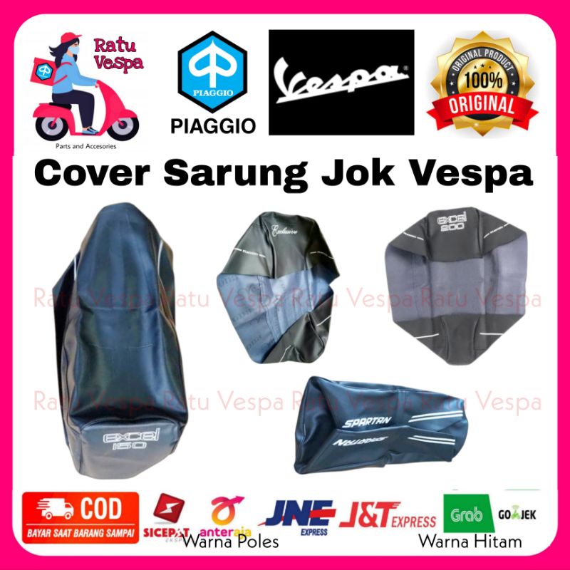 Cover Sarung Jok Vespa Import Bahan Press Spartan Exclusive Excel 200