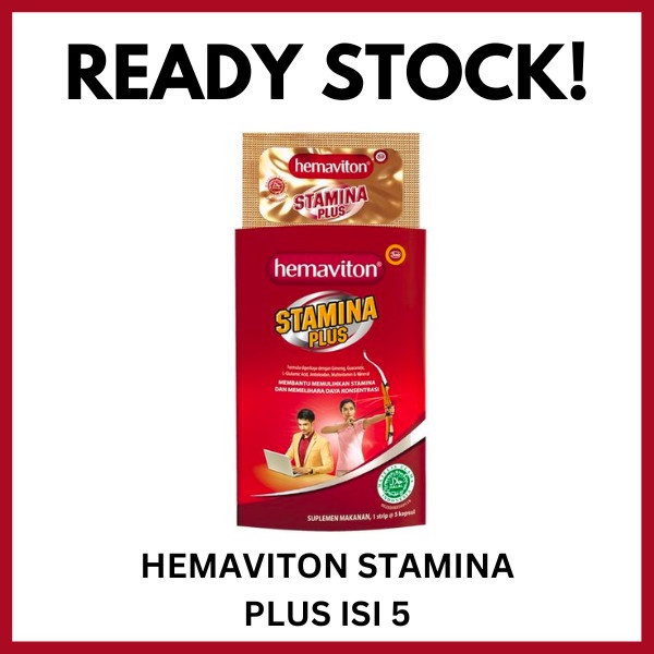 HEMAVITON ACTION &amp; STAMINA PLUS ISI 5 Multivitamin Imun Mineral Zinc