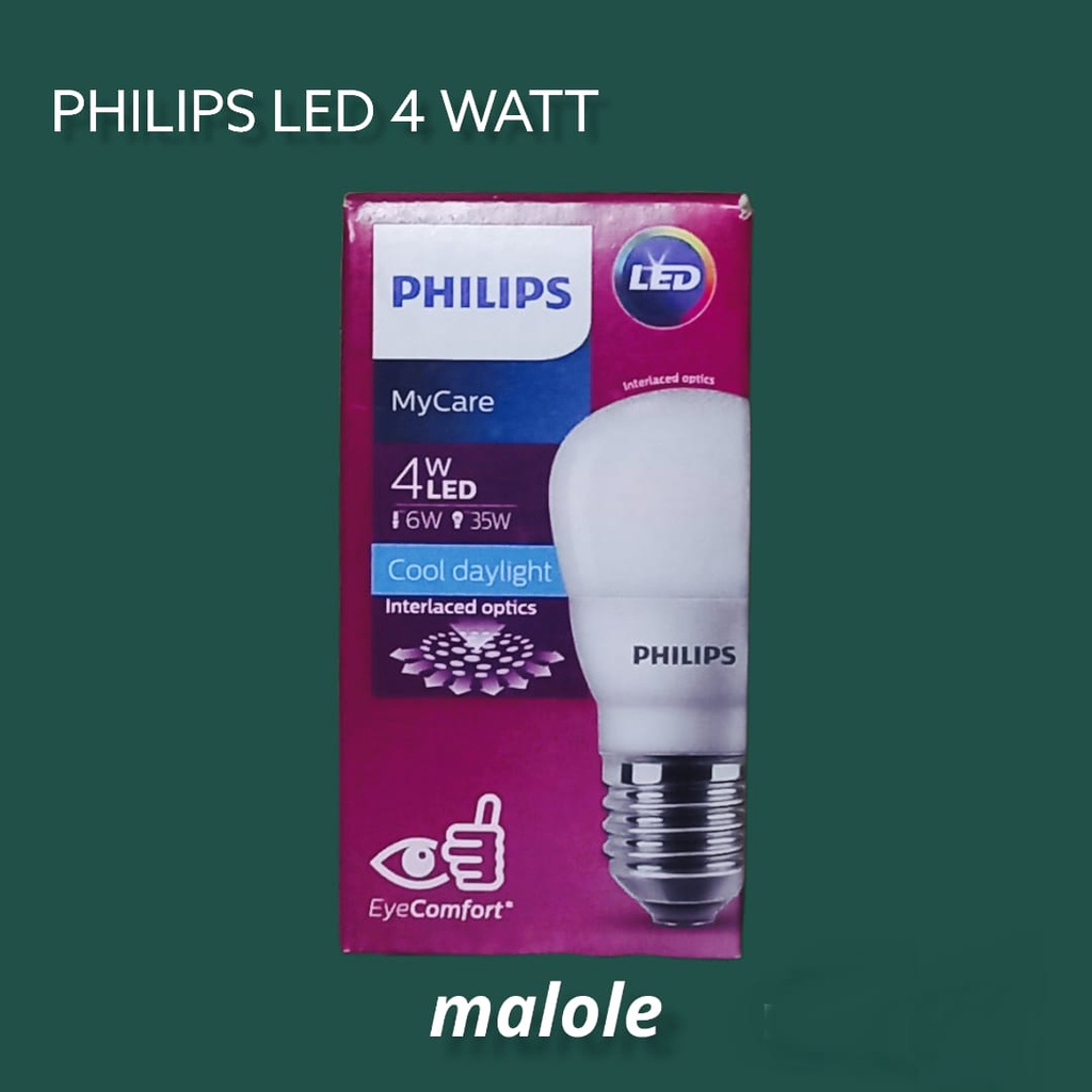 Lampu Led Philips My Care 4 Watt / Bohlam  Led 4 Watt Philips My Care / Lampu Philips Led 4 Watt