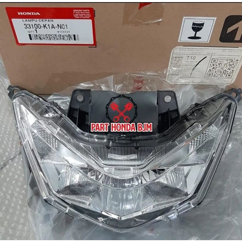 33100-K1A-N01 LAMPU DEPAN BEAT 2020 LAMPU DEPAN BEAT STREET 2020 KACA LAMPU DEPAN BEAT DELUX