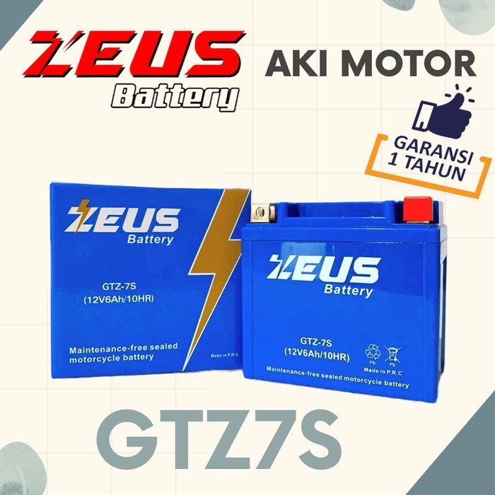 Aki Motor Kering Zeus GTZ-7S MF VIAR Cross X150