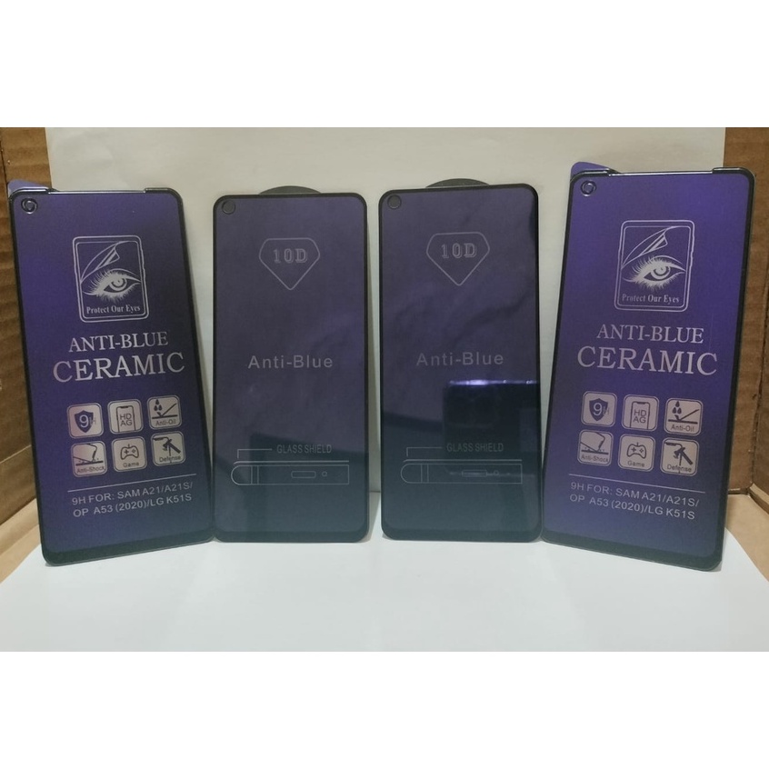 TG / ANTI GORES BLUE LIGHT MATTE CERAMIC OPPO F1 F1S F3 F3+ PLUS F5 F7 YOUTH F9 F11 PRO TEMPERED GLA