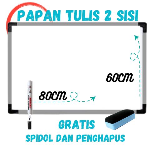 

Termurah !!! Papan Tulis Belajar White Board Ukuran BERBEDA Free Spidol Dan Penghapus ( COD )