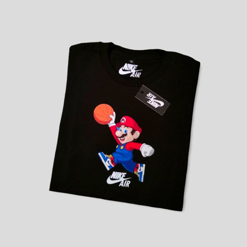 baju anak kaos anak nike air jordan mario basket katun combed 24s super soft handfield .