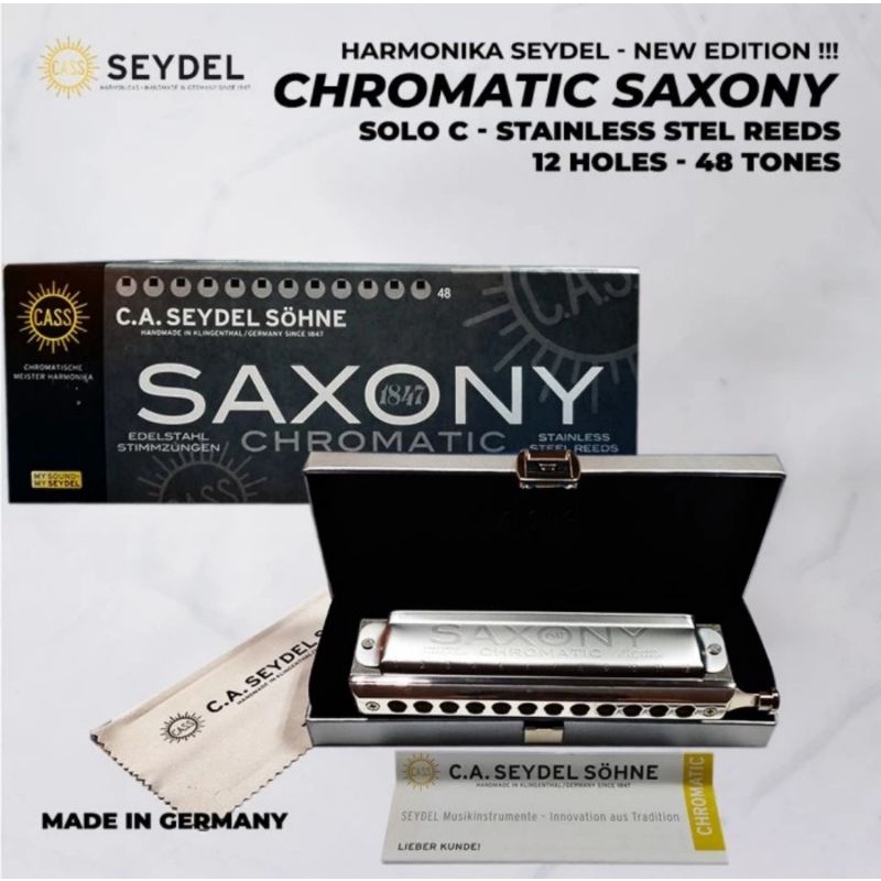 Harmonika Chromatic Seydel Harmonica Seydel SAXONY Chromatic Solo Key C