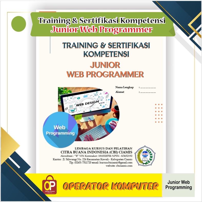 

Training dan Sertifikasi Kompetensi Web Programmer