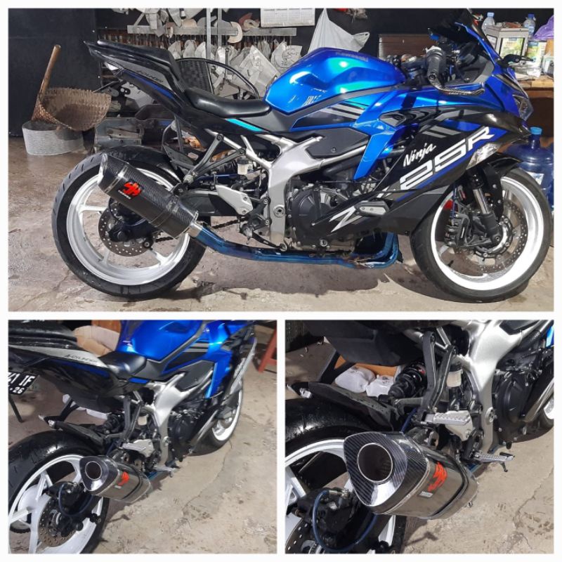 knalpot yakuza super ngebas for zx25r New / zx25r lama full system pnp