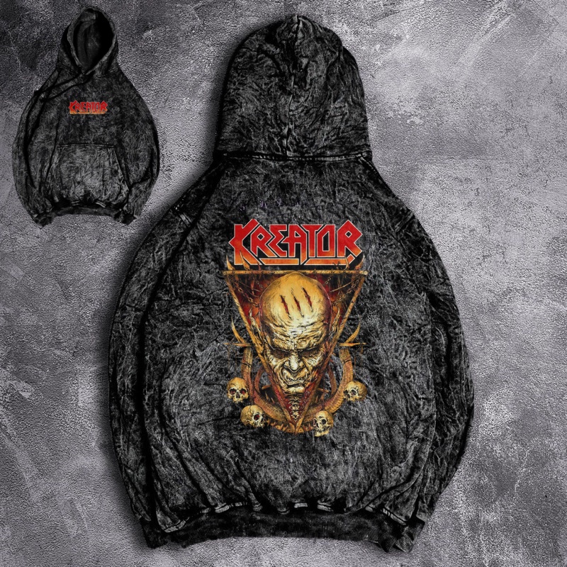 (New Arrival) Sweater Hoodie Washed Distro Motif Metal ACDC | Jaket Hoodie Sandwash Pria