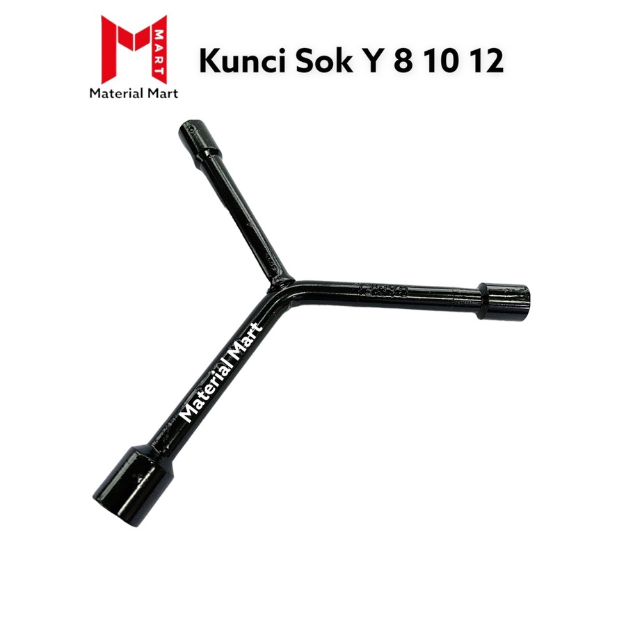 Kunci Y 8mm | Kunci Socket 10mm | Kunci Sock 12mm | Kunci Sok Y 8 10 12 | Material Mart