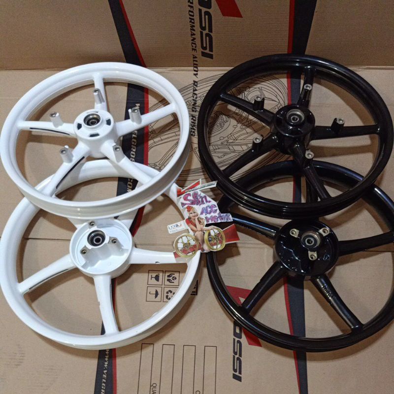 velg  Satria FU150 160+160x17 V.Rossi model Copy RCB.