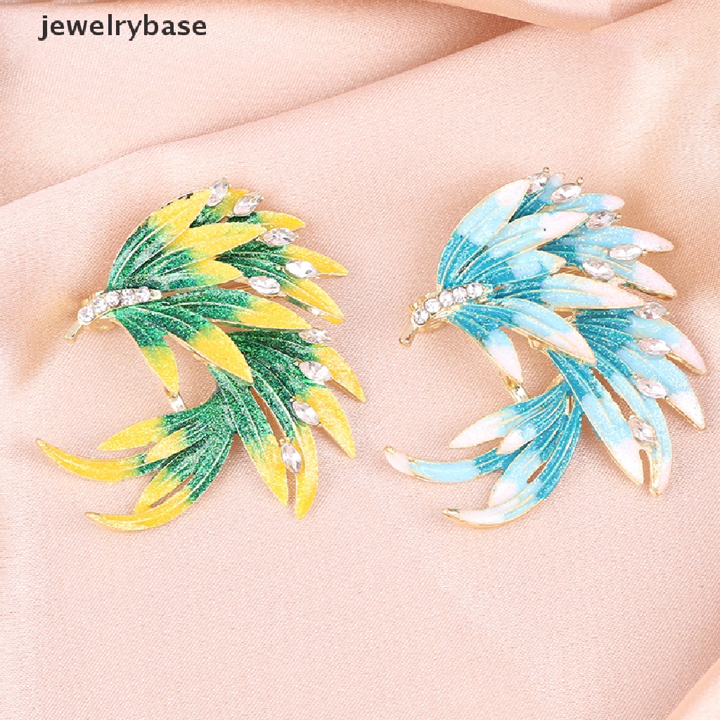 Perhiasan Bros Bentuk Bulu Phoenix Gaya Retro Untuk Dress