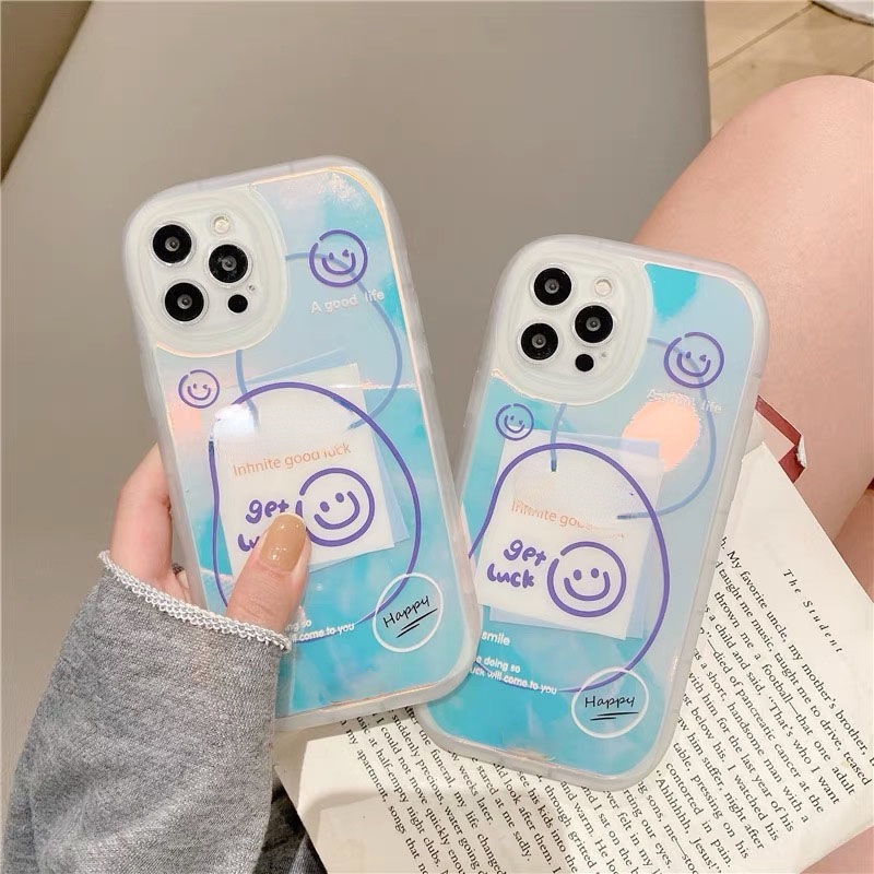 Soft Case Hp Gambar Smile Untuk IPhone 12 / 13 / 14 / 11promax / X / Xs Max / Xr