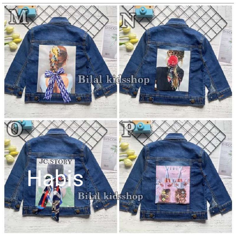JAKET JEANS PITA ANAK PEREMPUAN LENGAN PANJANG