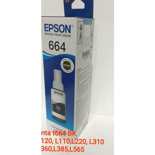 Tinta Epson original 6641 Black- L110,120,L220