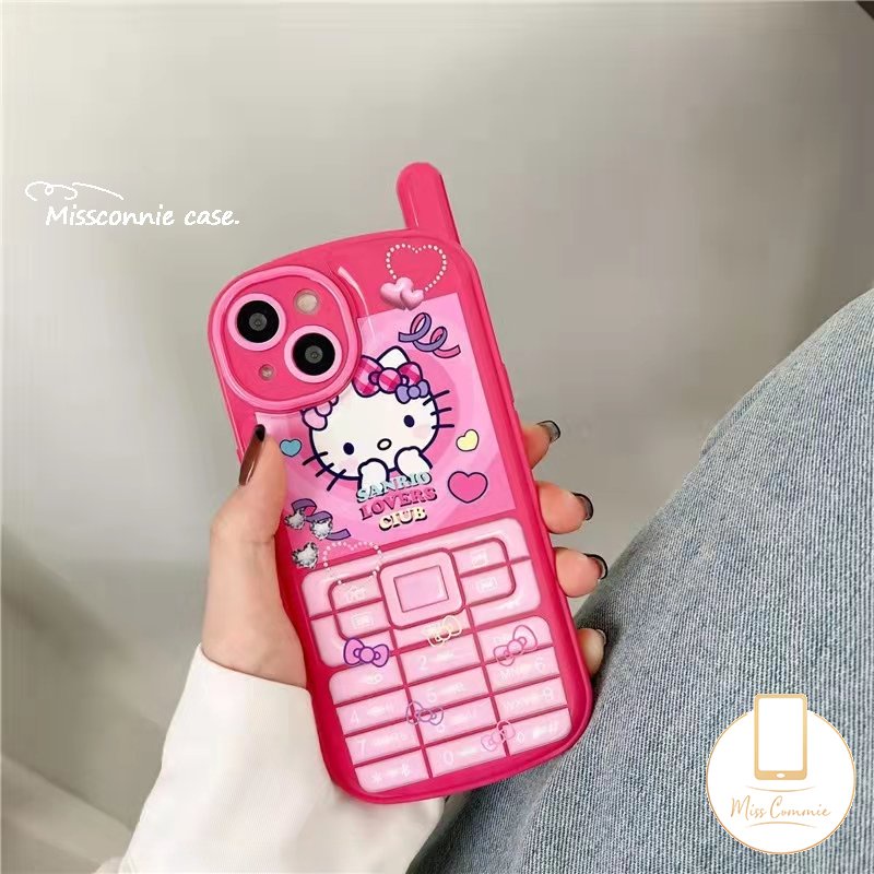 Soft Case Hp Gambar Hello Kitty Untuk IPhone 7 / 8plus / XR / 11promax / 14plus / 12 / 13 / 14pro MAX / X / XS MAX / SE