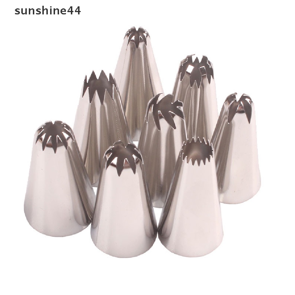 Sunshine 8PCs Spuit Piping Krim Untuk Dekorasi Kue