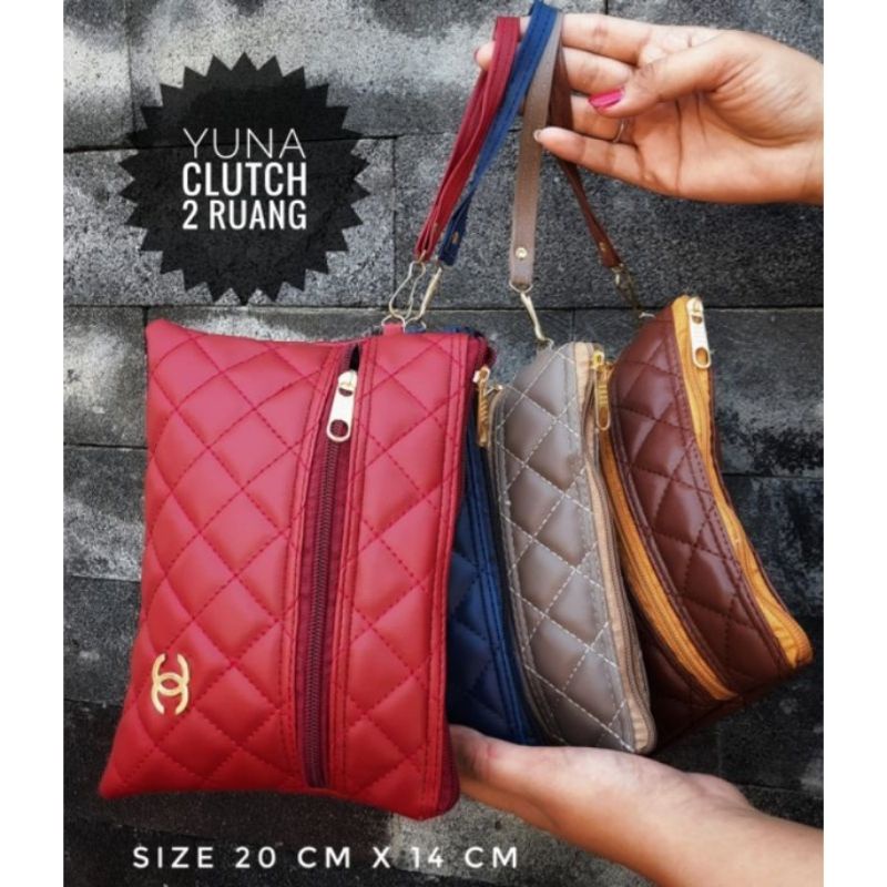 CLUTCH 2 RUANG SERBAGUNA TALI PENDEK SAJA