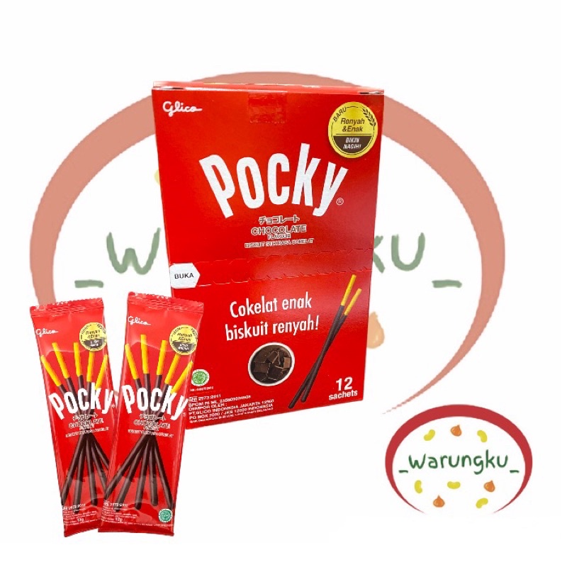 [BOX] Pocky MINI Isi 12pcs x 12gr Rasa COKLAT STROBERI