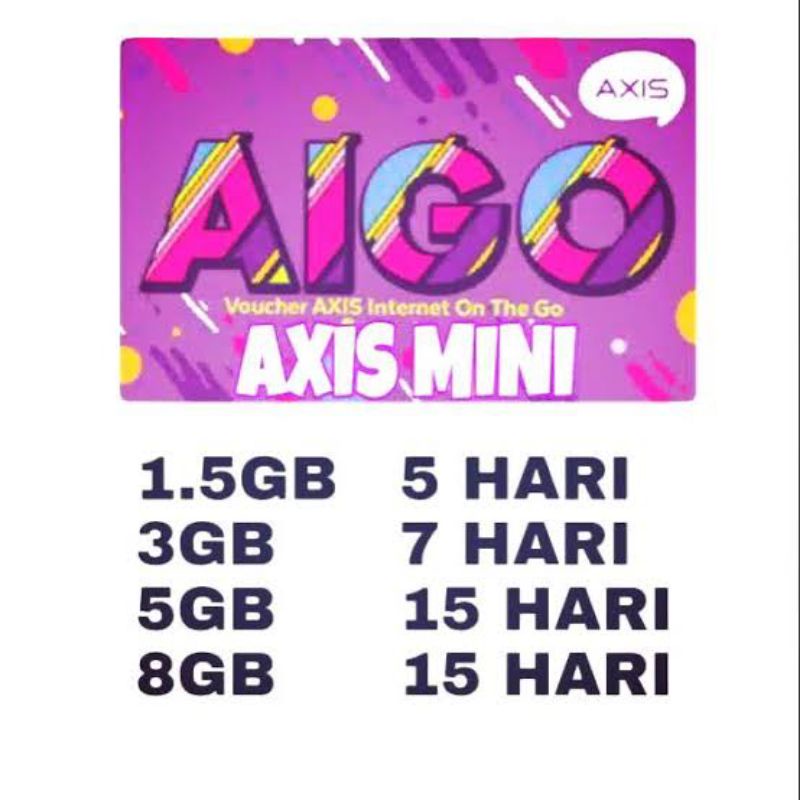 Voucher Kuota Axis Mini Aigo