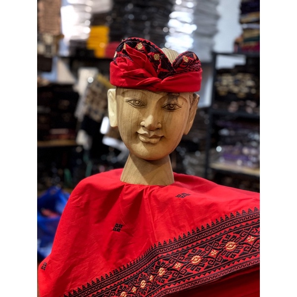 SAPUT UDENG Katun warna || UDENG BALI || VIRAL || best seller || Merah pande