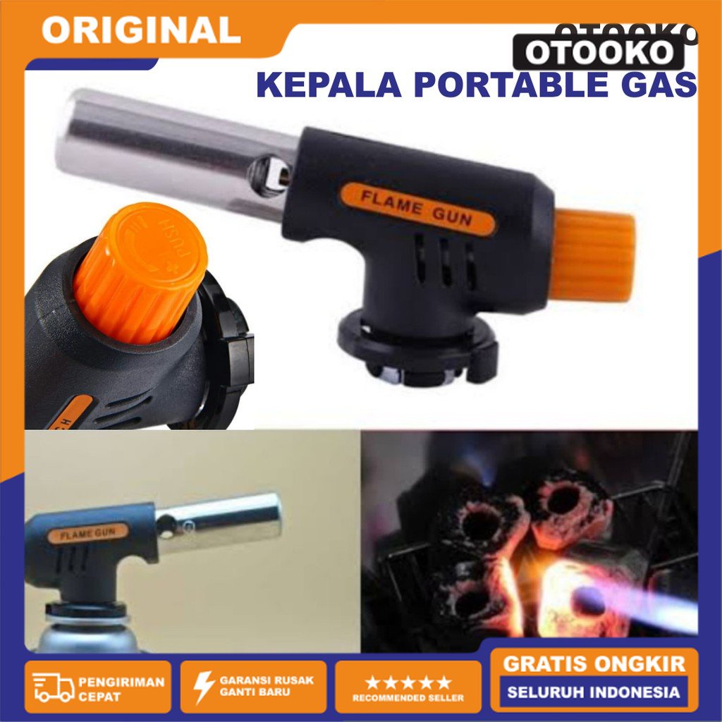 Gas Torch Portable Kepala Korek Instant Las Tembak Butane Flame Gun