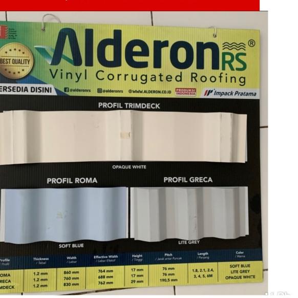 ATAP ALDERON RS - SINGLE LAYER - GRECA