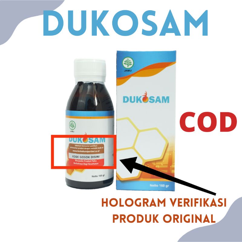 Madu Dukosam - Madu Herbal Original BPOM Atasi Sakit Nyeri Linu Kebas Pegal Leher Betis Punggung Jar