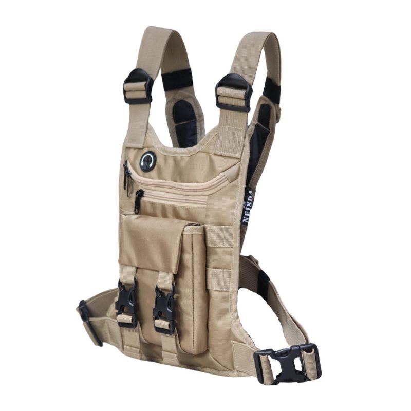 Chest bag neisda commono combo cream Tas dada pria tactical premium