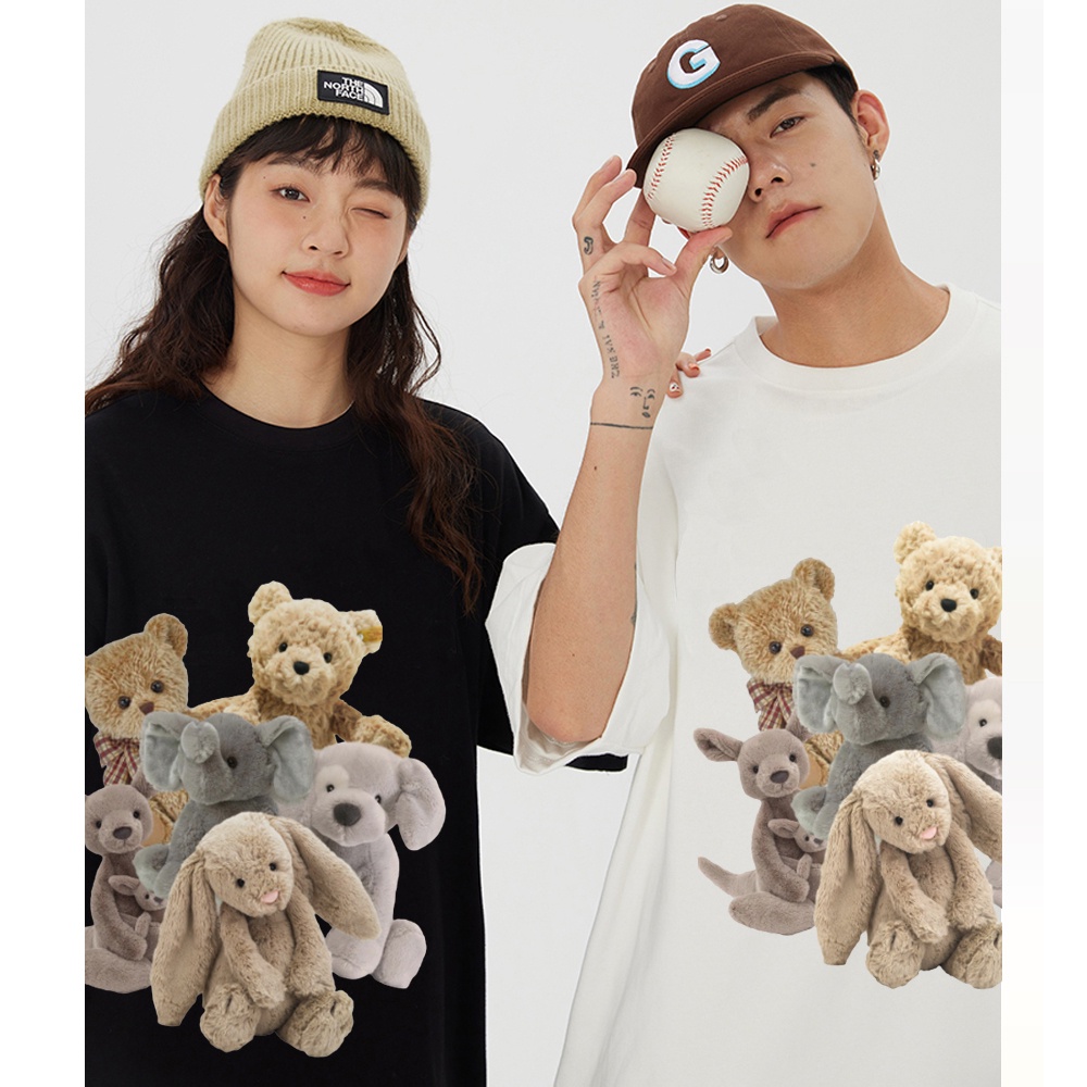 RDGF official shop 2023 winter new tops The Monseur Gallery T-shirt Oversize Six Animal Dolls /kaos pria/kaos pria/baju oversize wanita/ootdsupply/kaos wanita kekinian/baju kaos murah/