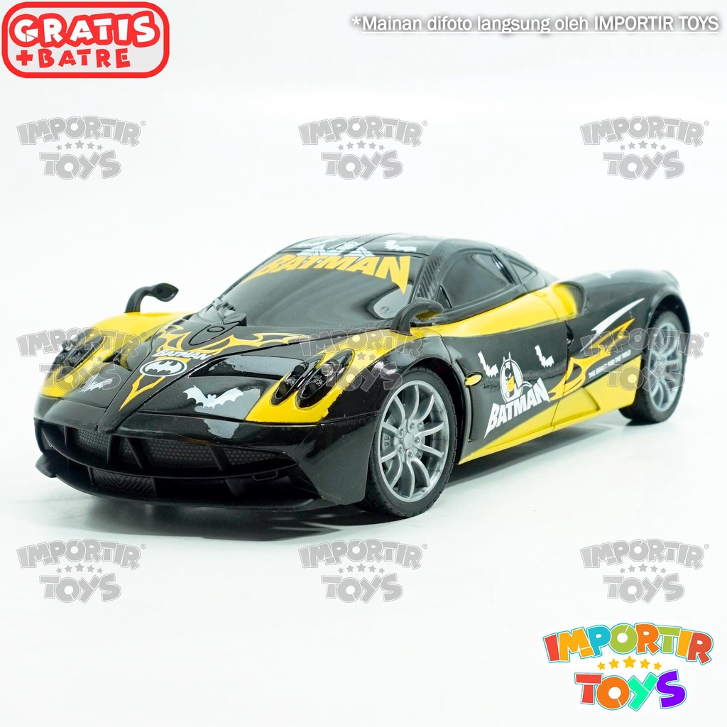 Mainan Mobil Remote Control Super Heroes BATMAN Colorfull Light