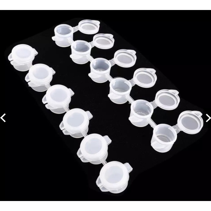 

BN - Pot Cat Plastik Renteng 6x3ml/6x5ml (1 strip 6 cup ) Cup Plastik Wadah Tabung Tempat Cat