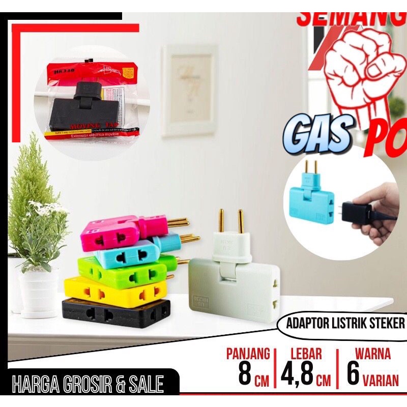 Power Socket Plug in Stop kontak Steker Lipat Colokan Steker Lipat